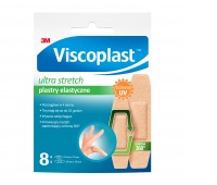 Plasters VISCOPLAST Ultra Stretch, flexible, 2 sizes, 8 pcs, envelope