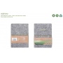 Notes ECONOVO, recycled, felt cover, ruled, 96 pages, 70gsm, grey