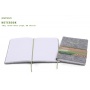 Notes ECONOVO, recycled, felt cover, ruled, 96 pages, 70gsm, grey