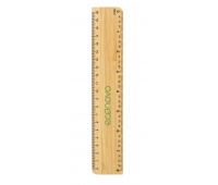 Linijka ECONOVO, 20cm, 100% z biodegradowalnego bambusa, naturalny