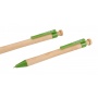 Długopis ECONOVO, obudowa 100% z biodegradowalnego bambusa, 1,0 mm, 2 szt., naturalny, Długopisy, Artykuły do pisania i korygowania
