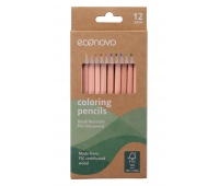 Pencil crayons ECONOVO, FSC, 3mm, 12 pcs, color mix