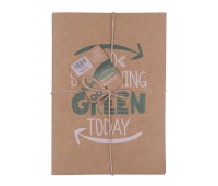 Notebook ECONOVO, recycled, A5, 32 sheets, 70gsm, 2 pcs, natural