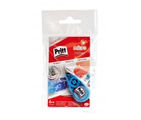 Corrector tape PRITT, micro roller, 5mm x 6m, hanger, color mix