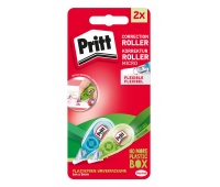 Korektor w taśmie PRITT, micro roller, 5mm x 6m, 2 szt., blister, mix kolorów