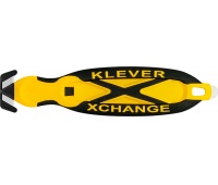 Nóż bezpieczny KLEVER XChange 20, wymienna głowica, żółty