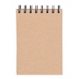 Notebook OFFICE PRODUCTS, craft, A6, checkered, 80 sheets, 80gsm, brown