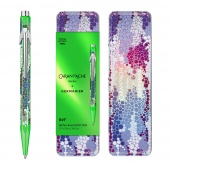 Długopis CARAN D'ACHE 849 Germanier, w pudełku, zielony neonowy