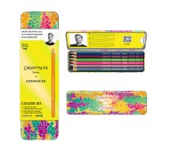 Crayons CARAN D'ACHE Germanier, 13 pcs, in a box, color mix
