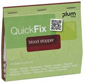Hemostatic plasters PLUM QuickFix Blood Stopper, refill, 45 pcs