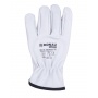 Work gloves DONAU SAFETY DS-DRIVCOW, driver, cowhide, size 10/XL, white