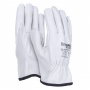 Work gloves DONAU SAFETY DS-DRIVCOW, driver, cowhide, size 11/XXL, white