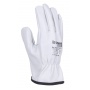 Work gloves DONAU SAFETY DS-DRIVCOW, driver, cowhide, size 11/XXL, white