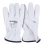 Work gloves DONAU SAFETY DS-DRIVCOW, driver, cowhide, size 11/XXL, white
