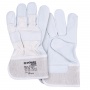 Rękawice robocze DONAU SAFETY DS-DOKGOAT, doker, skóra kozia, rozm. 10,5/XL, szaro-białe, Rękawice, Ochrona indywidualna