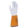 Rękawice spawalnicze DONAU SAFETY DS-KEV WELTIG, kevlar, skóra kozia, rozm. 10/XL, biało-złote, Rękawice, Ochrona indywidualna