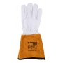 Rękawice spawalnicze DONAU SAFETY DS-KEV WELTIG, kevlar, skóra kozia, rozm. 10/XL, biało-złote, Rękawice, Ochrona indywidualna