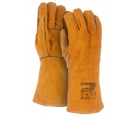 Rękawice spawalnicze DONAU SAFETY DS-KEV WELMIG, kevlar, sk&oacute;ra bydlęca, rozm. 10/XL, złote