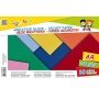 Creative block GIMBOO, A4, 140gsm, velvet paper, glued, mix of colors