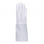 Work Gloves DONAU SAFETY, TIG welding, goat leather, size 8/M, white-grey