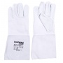 Work Gloves DONAU SAFETY, TIG welding, goat leather, size 8/M, white-grey
