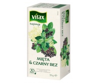 Tea VITAX Inspirations, mint and elderberry, 20 bags