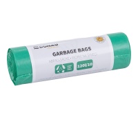 Worki na śmieci DONAU HOME, do segregacji, szkło (LDPE), 120l, 10 szt., zielone