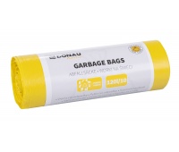 Worki na śmieci DONAU HOME, do segregacji, plastik (LDPE), 120l, 10 szt., żółte