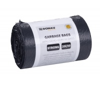 Worki na śmieci DONAU HOME, mocne (LDPE), 35l, 50 szt., czarne