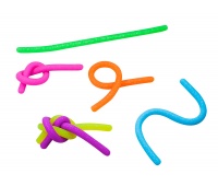 Elastic string TRENDHAUS Powerstring, with glitter, neon color mix