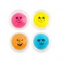 Rubber ball TRENDHAUS Chile & Smile, crazy faces, 4.3 cm, color mix