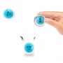 Rubber ball TRENDHAUS Chile & Smile, crazy faces, 4.3 cm, color mix