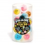 Rubber ball TRENDHAUS Chile & Smile, crazy faces, 4.3 cm, color mix