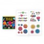 Tattoos TRENDHAUS Chile & Smile, glitter, 20 pcs, color mix