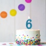 Birthday candle TRENDHAUS Birthday Fun maxi , glitter, numbers 0-9, color mix
