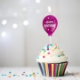 Birthday candle TRENDHAUS Birthday Fun, balloon, color mix