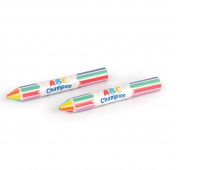 Crayon-shaped eraser TRENDHAUS ABC Champions, 1.6x13.5 cm, color mix