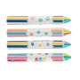 Crayon-shaped eraser TRENDHAUS ABC Champions, 1.6x13.5 cm, color mix