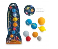 Eraser set TRENDHAUS SA, solar system, 8 pieces, color mix