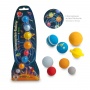 Eraser set TRENDHAUS SA, solar system, 8 pieces, color mix