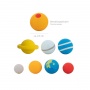 Eraser set TRENDHAUS SA, solar system, 8 pieces, color mix