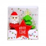 Erasers TRENDHAUS, Santa Claus and Christmas tree, 2 pcs,color mix