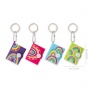 Mini notebook with keyring TRENDHAUS Good Feelings, color mix