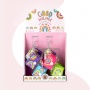 Mini notebook with keyring TRENDHAUS Good Feelings, color mix