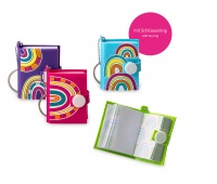 Mini notebook with keyring TRENDHAUS Good Feelings, color mix