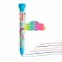 Multicolored pen TRENDHAUS Dreamland, 6 colors, with stamp, color mix