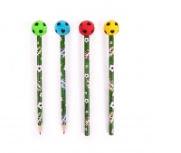 Pencil with eraser TRENDHAUS Take Action, football, color mix