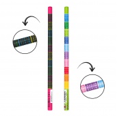 Pencil with multiplication tables TRENDHAUS Everything for school, color mix