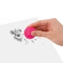 Rubber ball and eraser 2-in-1 set TRENDHAUS , 3 pcs, assorted colors