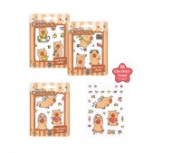 Sticker set TRENDHAUS CP HL-5, capybara, 26 pcs, color mix